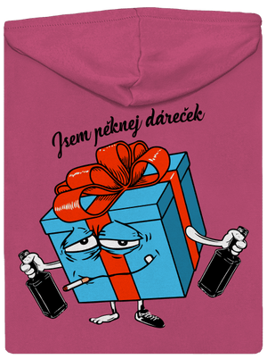 Dáreček dámská mikina na zip Magenta