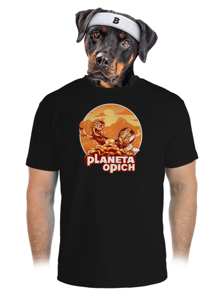 Planeta opich pánské sportovní tričko Black