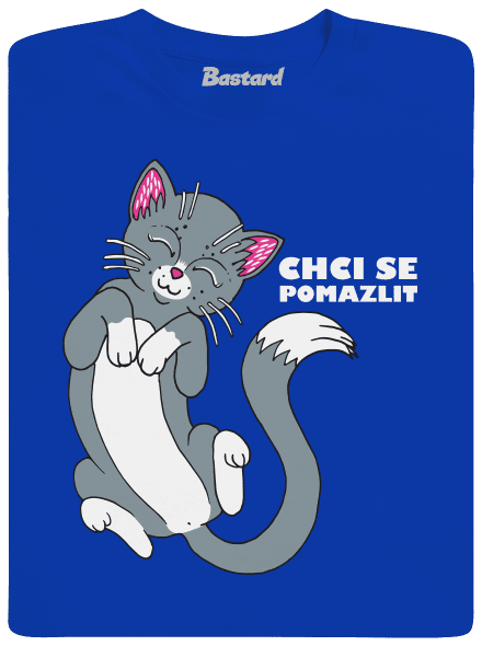 Chci se pomazlit pánské dlouhý rukáv Royal Blue