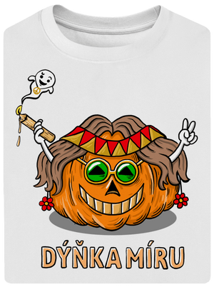 Dýňka míru unisex tričko oversized White