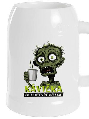 Zombie kávička půllitr White