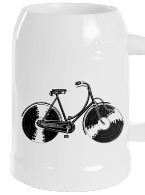 Gramofonové kolo půllitr White