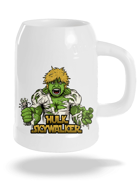 Hulk Skywalker půllitr White