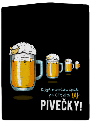 Pivečka dámská mikina na zip Black