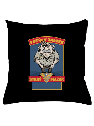 Starý mazák polštář Black