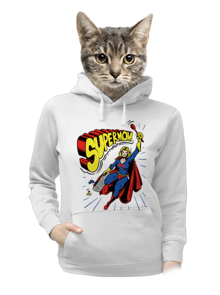 Supermom dámská mikina klokanka White
