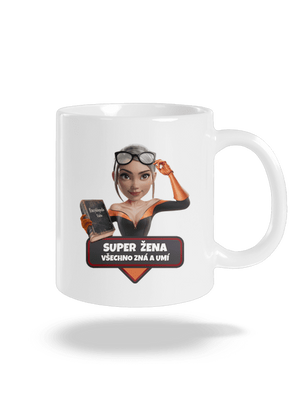 Super máma klasický hrnek White