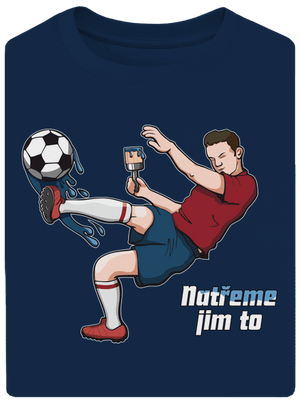 Natřeme jim to - Fotbal unisex tričko oversized Midnight Blue