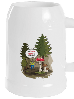 Bacha houbař půllitr White