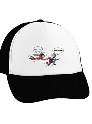 Tandem kšiltovka truckerka Black cap