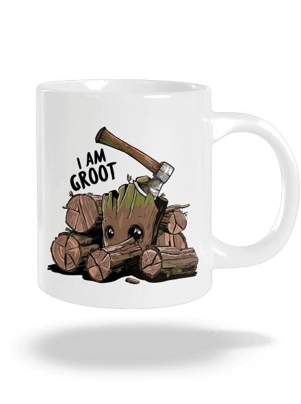 I Am Groot velký hrnek White