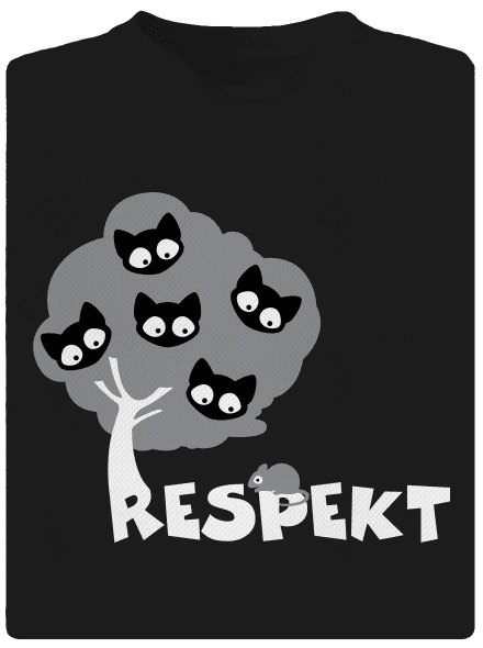Respekt pánské sportovní tričko Black