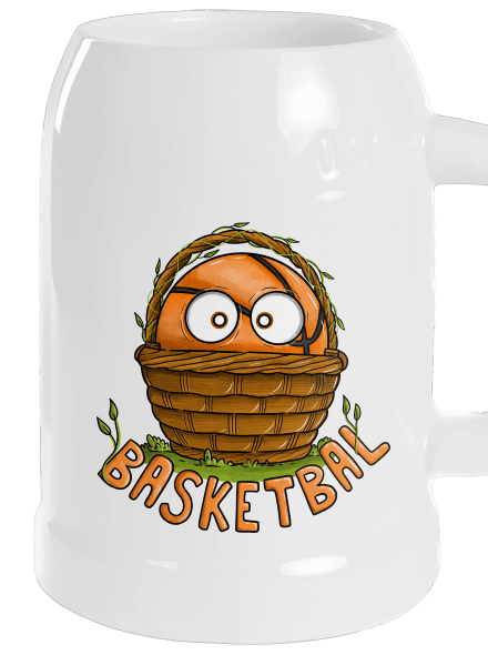 Basketbal půllitr White