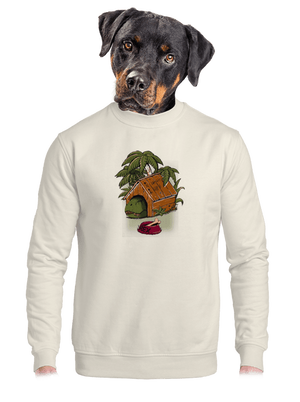 unisex mikina bez kapuce