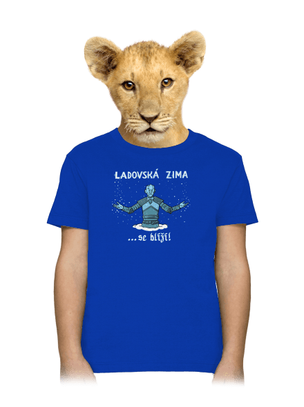 Ladovská zima se blíží dětské tričko Royal Blue