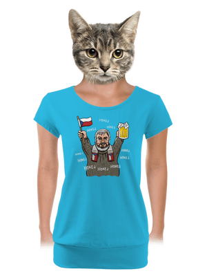 dámské tričko s lemem