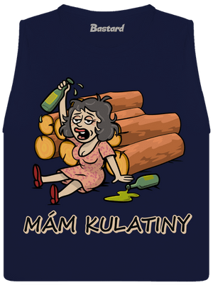 Mám kulatiny dámské tílko volné Navy