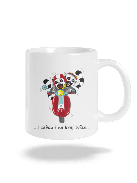 S tebou i na kraj světa klasický hrnek White