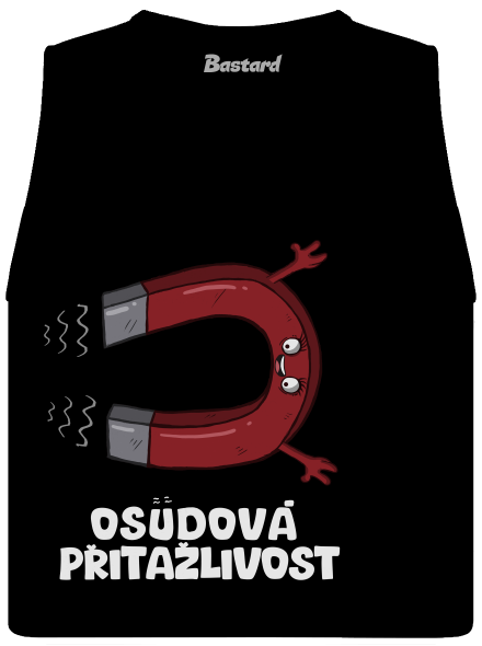 Osudová přitažlivost dámské tílko volné Black