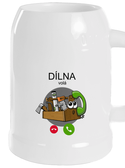 Dílna volá půllitr White