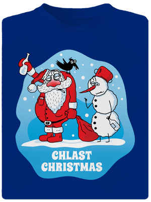 Chlast Christmas pánské sportovní tričko Royal Blue Mal