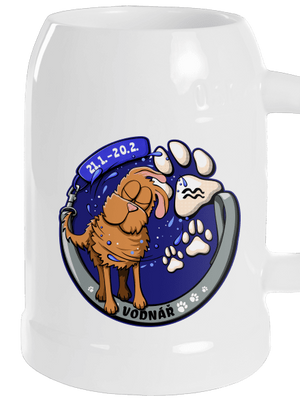 Psí horoskop: Vodnář půllitr White