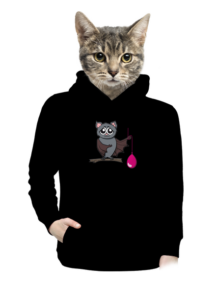 Netopýr dámská mikina klokanka Black