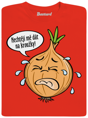 Cibule na kroužky pánské tričko Fiery Red