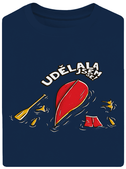 Udělal jsem se unisex tričko oversized Midnight Blue