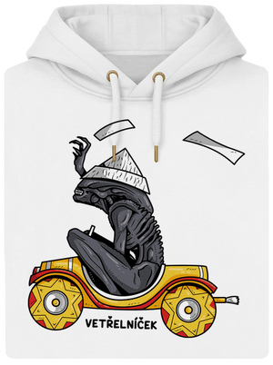 Vetřelníček unisex mikina premium Snowwhite