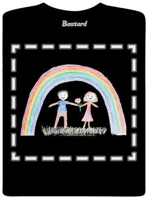 Dětské kresby - nahraj vlastní dětské tričko Black