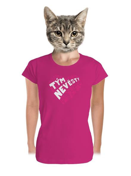 Tým nevěsty dámské tričko premium Magenta