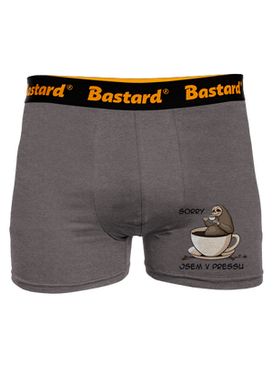 V pressu boxerky Gray Melange