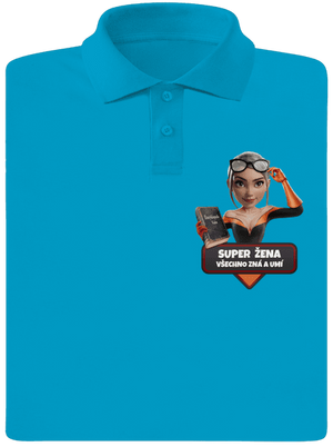 Super máma pánská polokošile Blue Atol