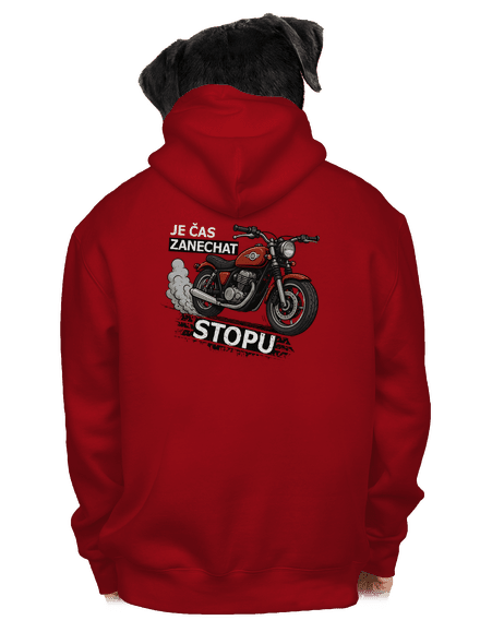Stopa pánská mikina na zip Red