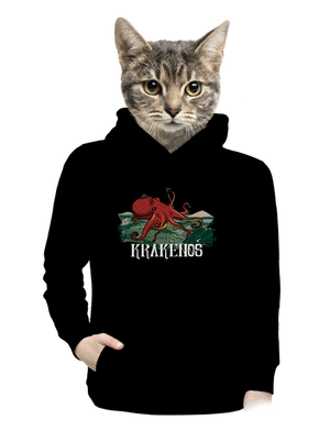 Krakenoš dámská mikina klokanka Black