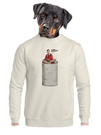 unisex mikina bez kapuce