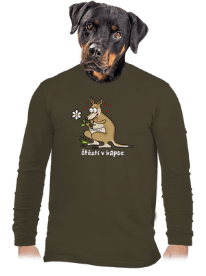 Štěstí v kapse pánské dlouhý rukáv Urban Khaki