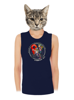 Cyklistický horoskop: Panna dámské tílko volné Navy