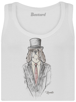 Kavalír dámské tílko klasické White