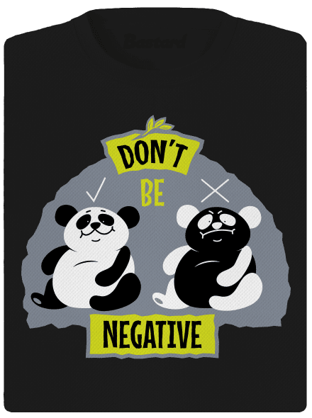 Don't be negative dámské sportovní tričko Black