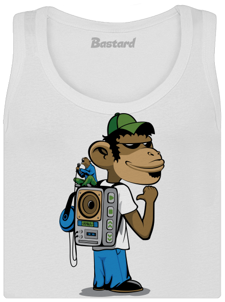 Boombox backpack dámské tílko klasické White