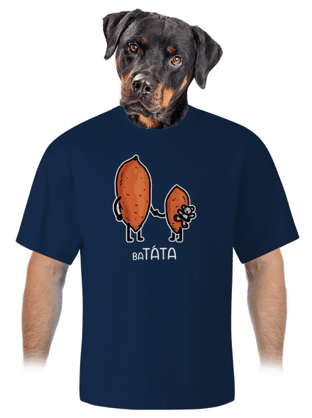 Batáta unisex tričko oversized Midnight Blue
