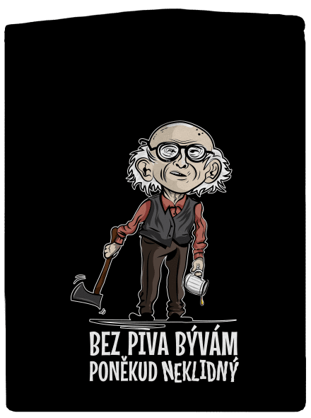 Neklidný bez piva dámská mikina na zip Black