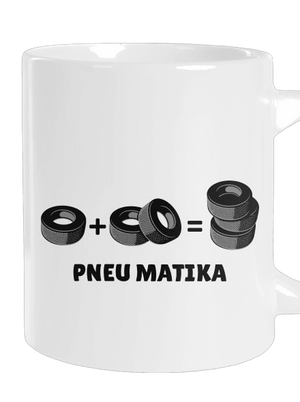 Pneu Matika velký hrnek White
