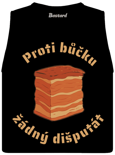Proti bůčku žádný dišputát dámské tílko volné Black