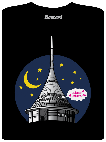 Ještěd pánské tričko Black