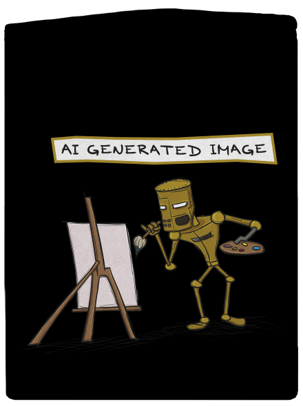 AI generated image dámská mikina na zip Black