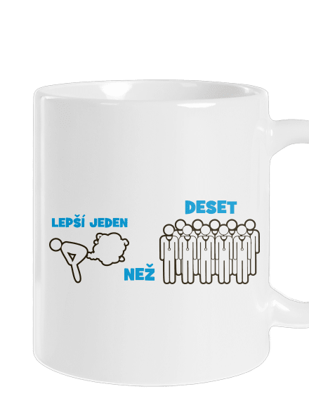 Jeden prd klasický hrnek White