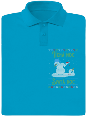 Vánoční koleda pánská polokošile Blue Atol